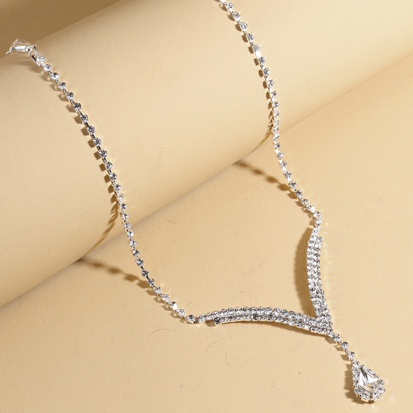 Bride Fashion Water Drop Suit Female Necklaces