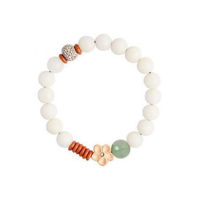 Luxury White Jade Bodhi Root Seed Bracelets