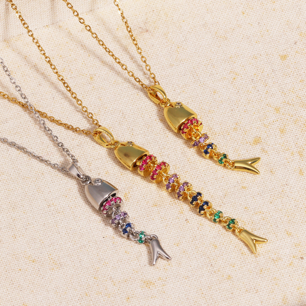 Simple Fashion Fish-shaped Exquisite Light Luxury Stainless Necklaces