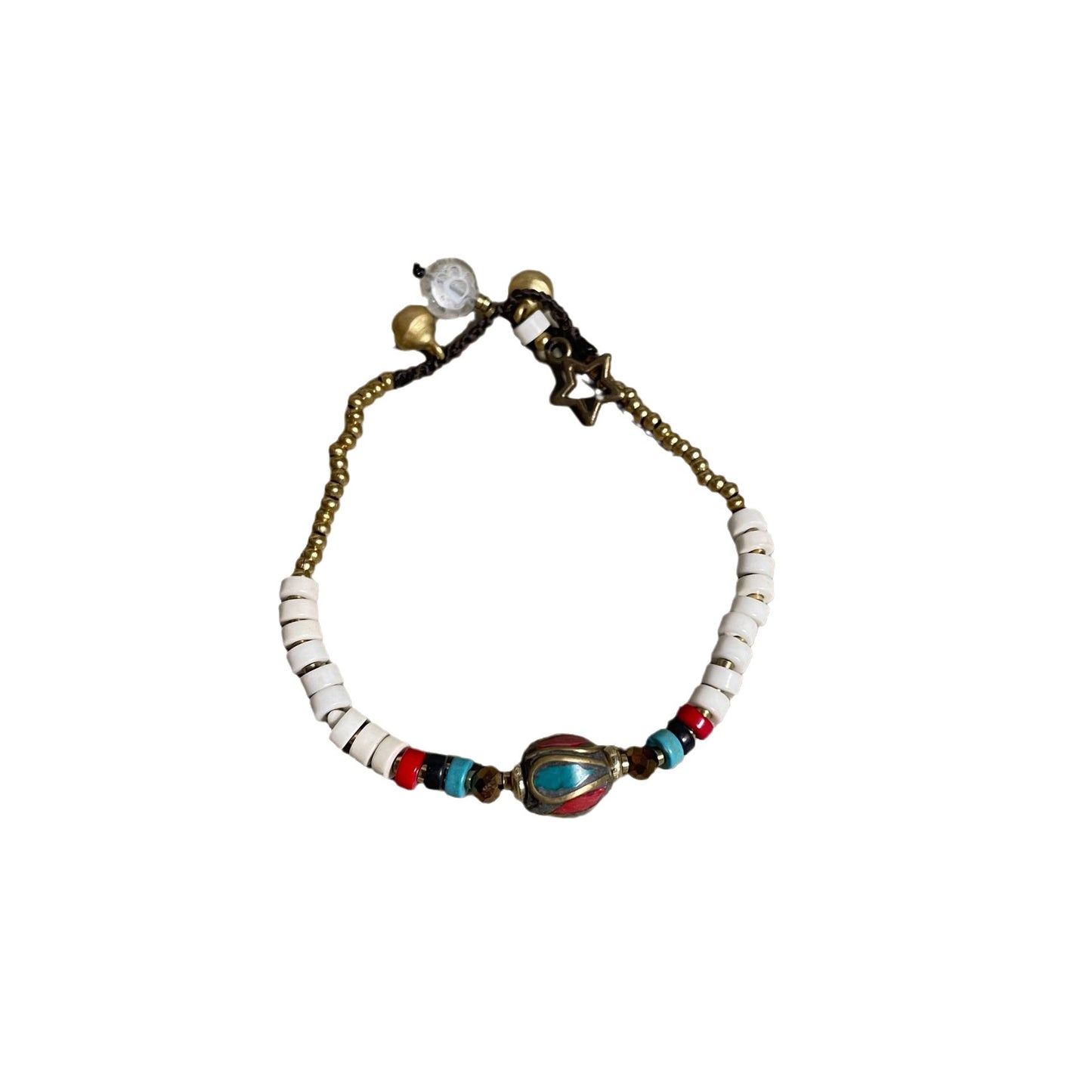Style Chinese Tibetan Ethnic Hand-woven Nepal Stone Female Niche High-grade Bracelet