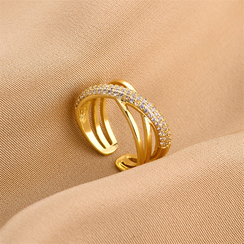 Women's Style Personalized Advanced Light Luxury Pearl Rings