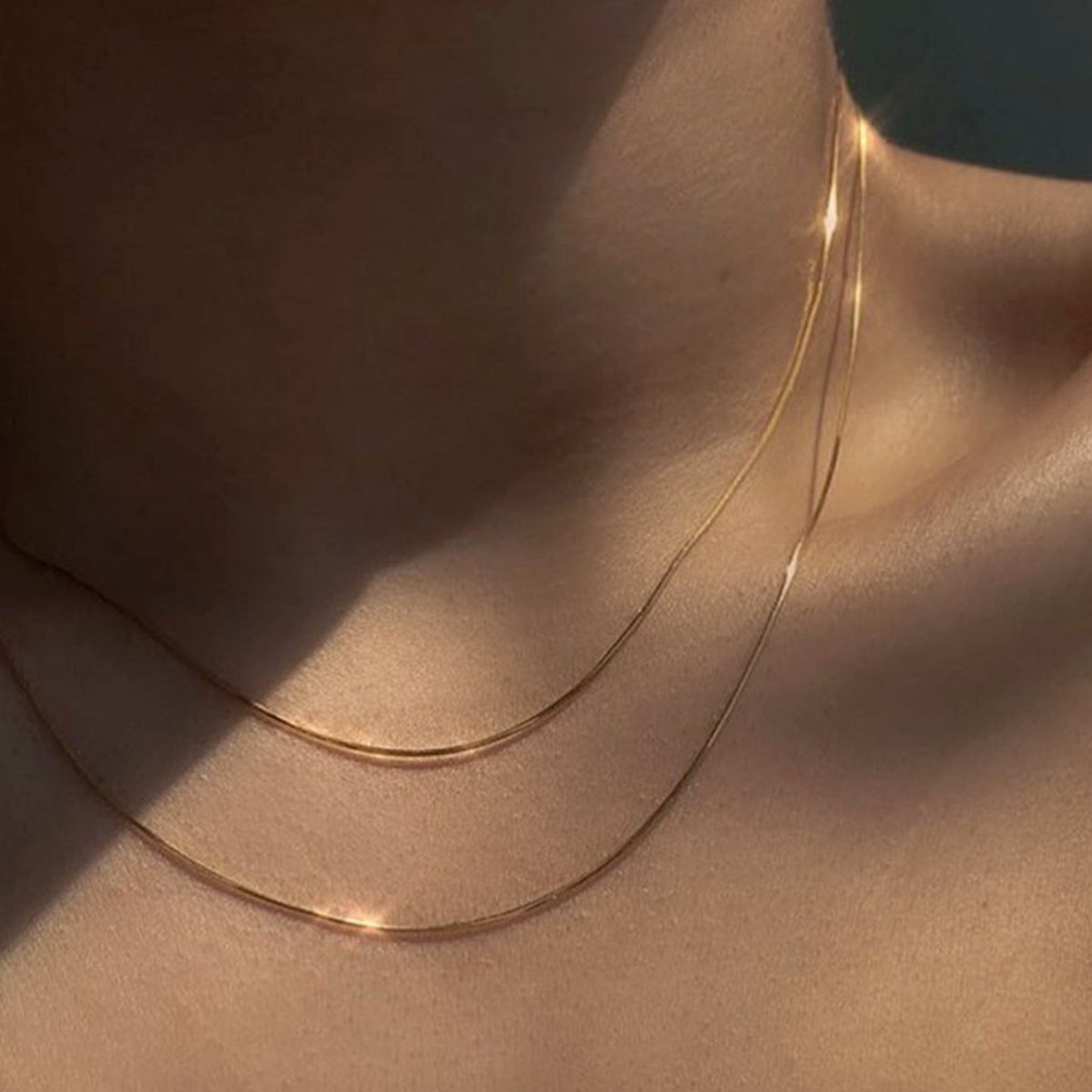 Chain Cold Wind Double Layer Twin Necklaces