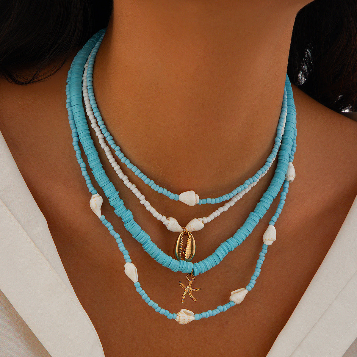 Bohemian Imitation Pearl Vacation Style Vintage Necklaces