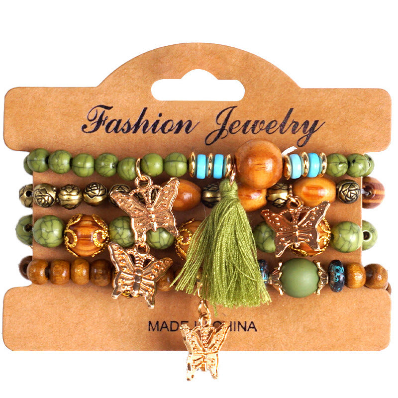 Bohemian Creative Tassel Beaded Fashion Jewellery Bracelet