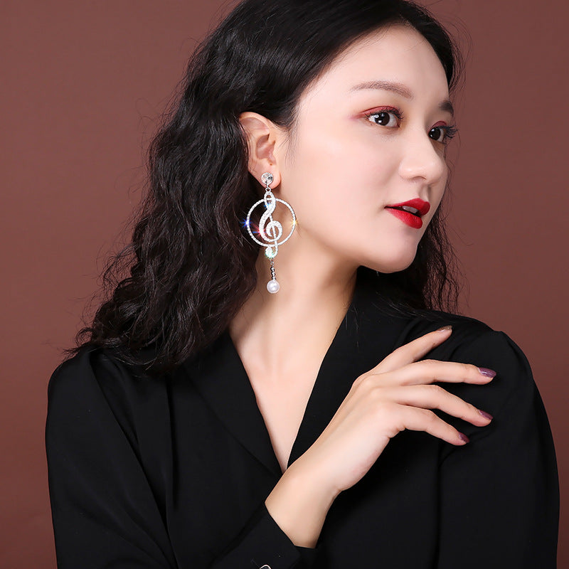 Personalized Note Eardrops Artistic Music Graceful Earrings
