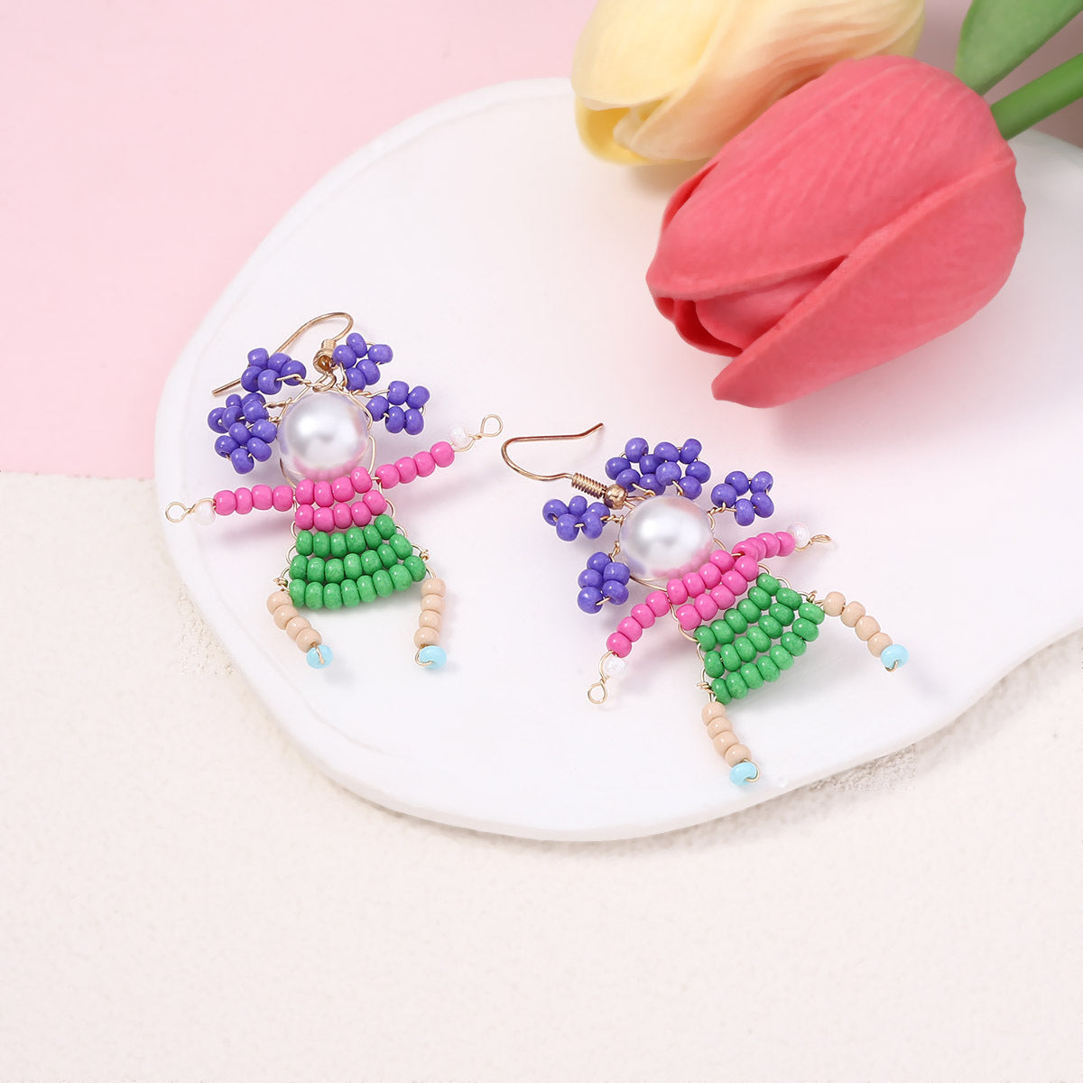 Beaded 3d Special Niche Funny Cute Ear Hook