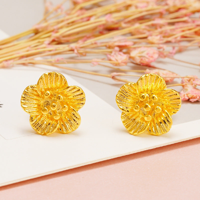 Women's Placer Gold Tassel No Color Fading Rings