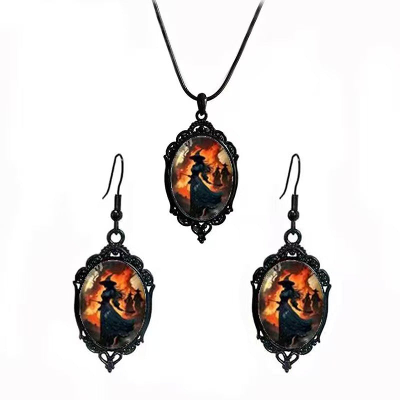 Fashion Elegant Glass Suite Romantic Gift Jewelry Set