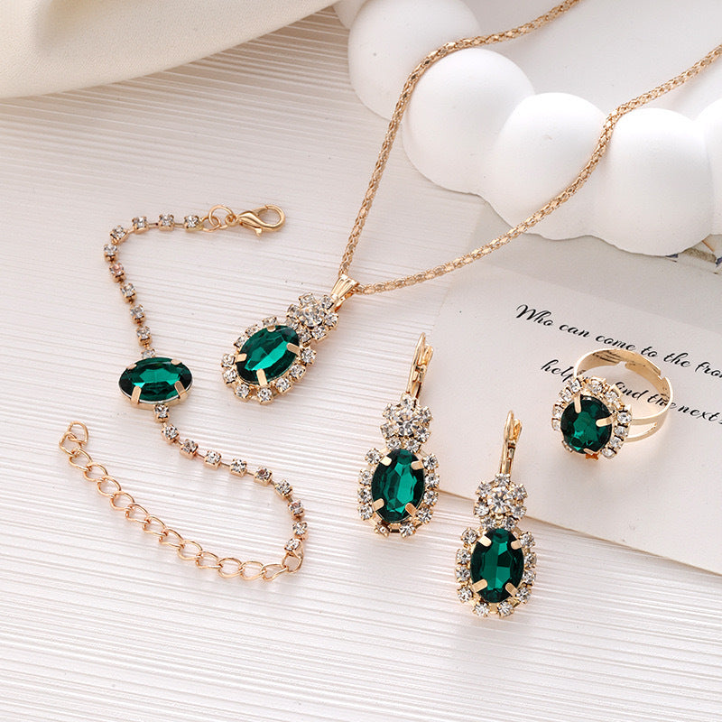 Simple Classic Rhinestone Square Acrylic Ladies Bracelets