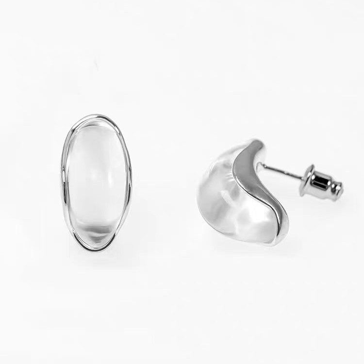Minority Transparent White Crystal Old Money Style Elegant High Sense Rings