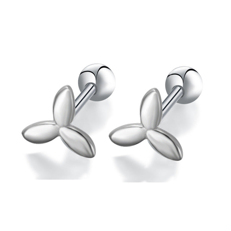 Pure Ear Korean Style Niche Screw Sleeping No Earrings
