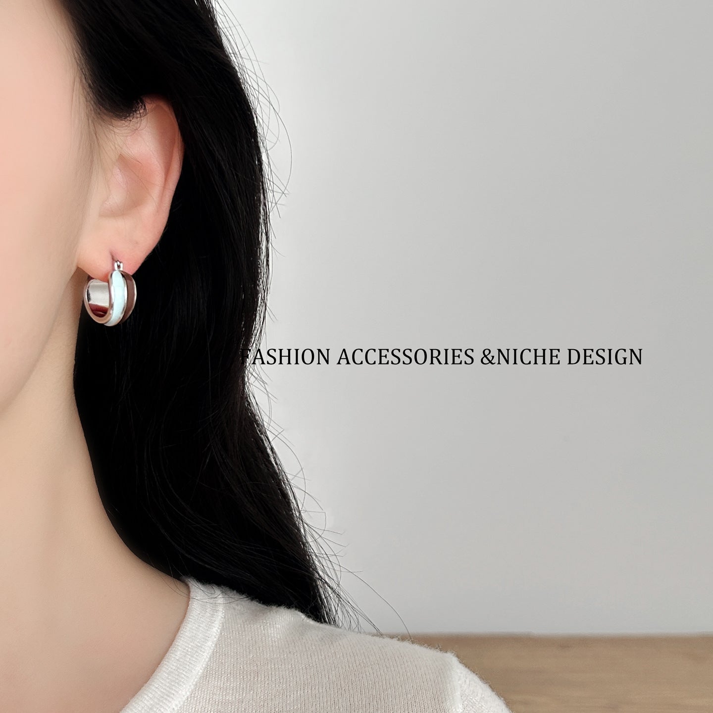 Fashion Cool Contrast Color Drip Glazed Stud Earrings