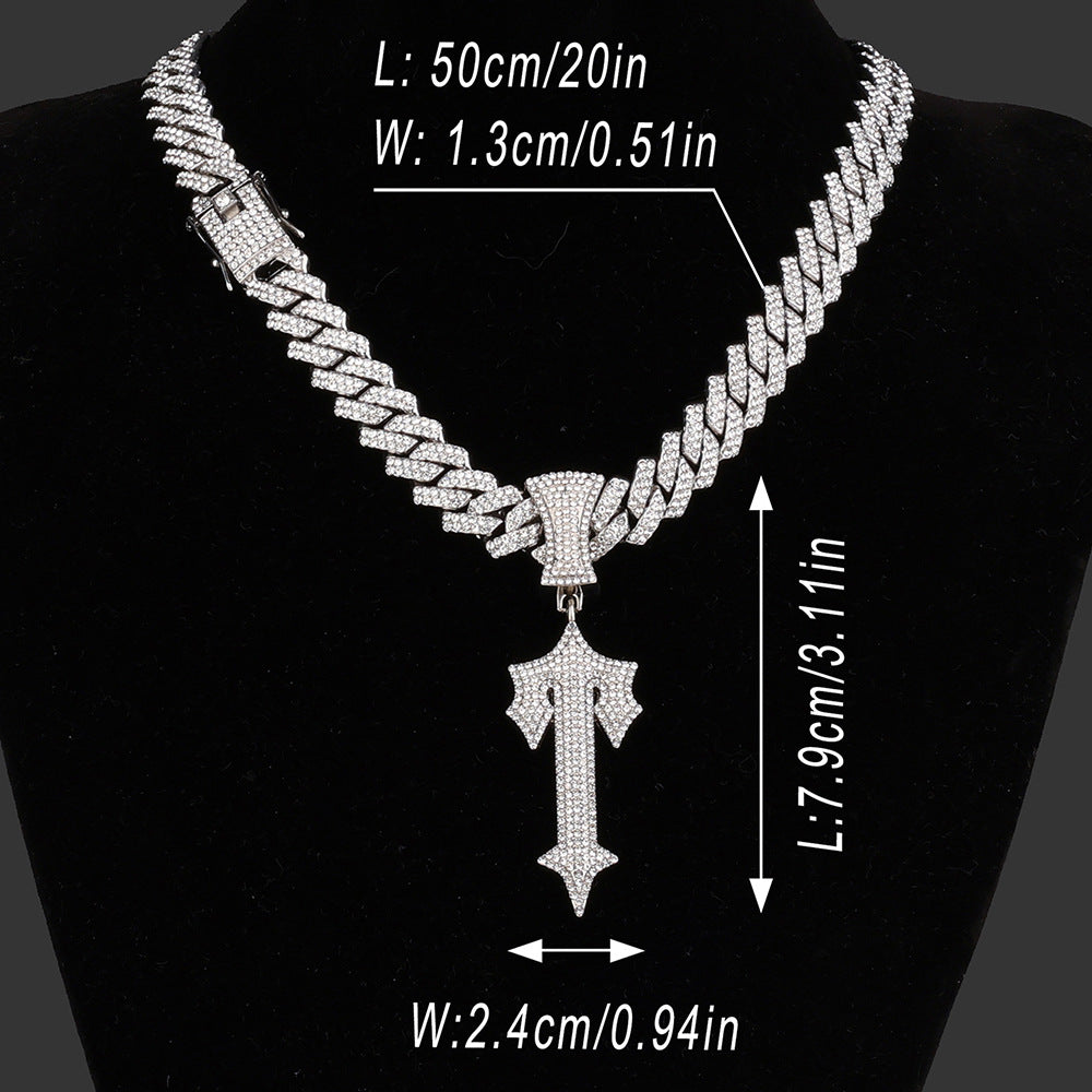 Hop Diamond Letters Popular High Quality Cuban Link Pendants