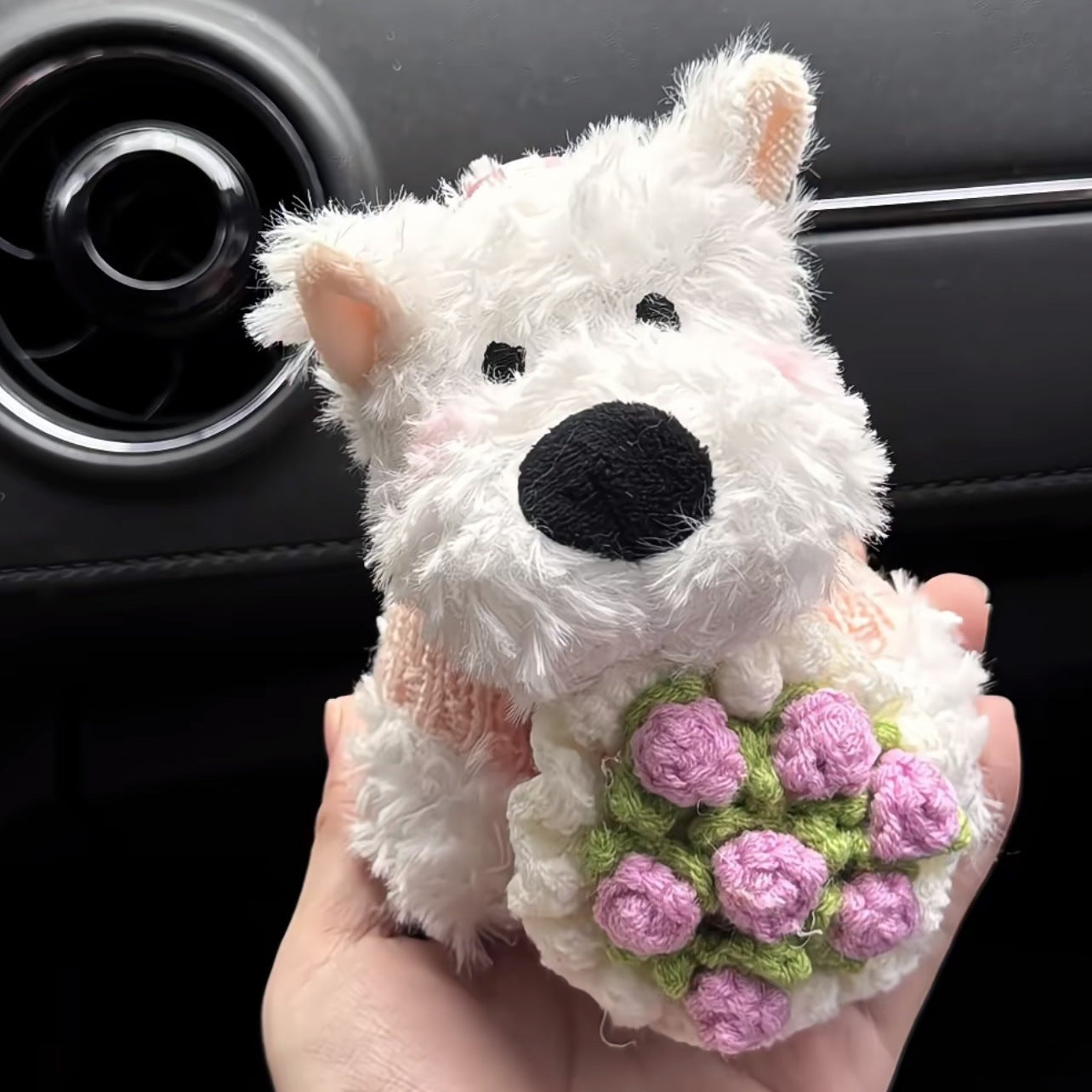 Highland Scrawled Puppy Plush Doll Backpack Cute Hanging Ornaments
