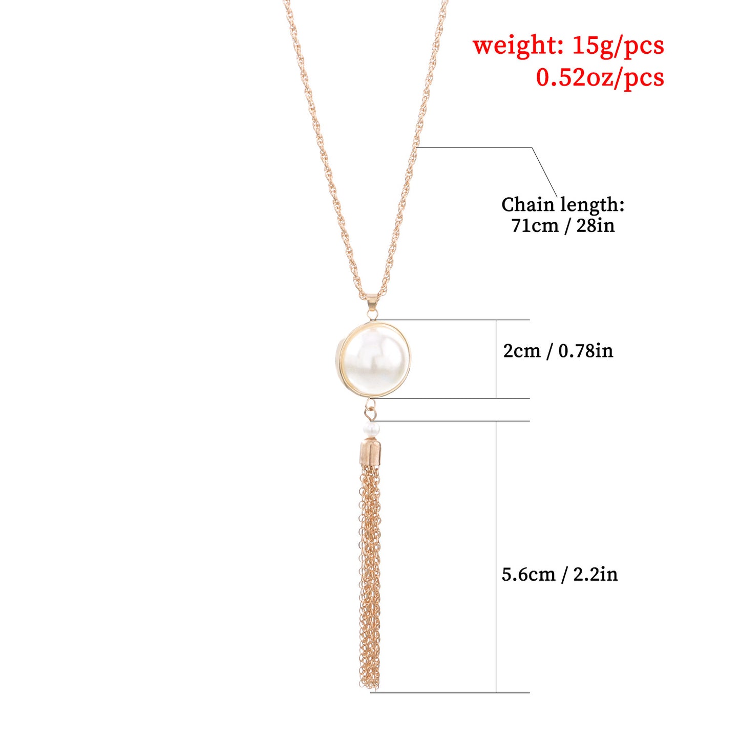 Women's Simple Knot Tassel Long Sweater Chain Necklaces