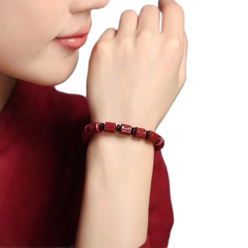 Women's & Men's Mantra Life Barrel Beads Buddha Affordable Bracelet