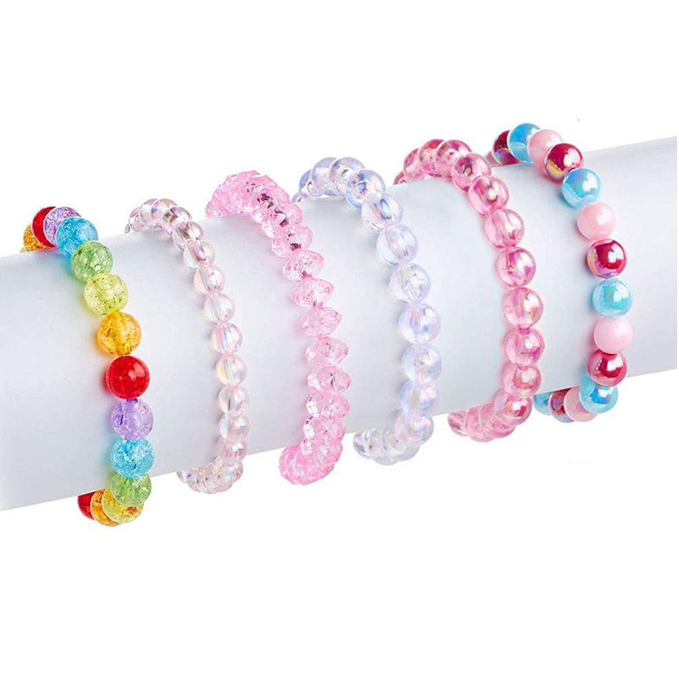 Colorful Unicorn Rainbow Beaded Birthday Party Bracelets