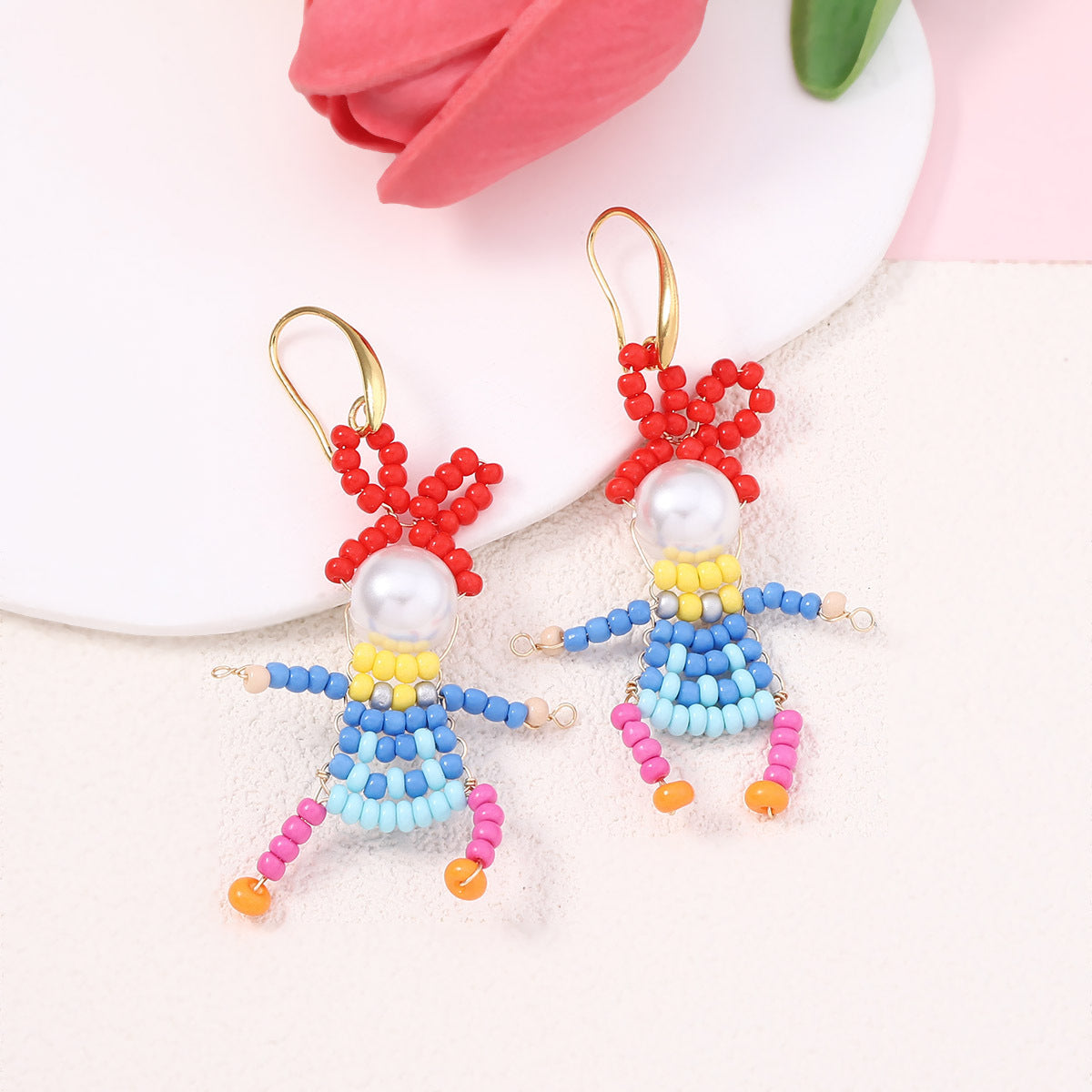 Beaded 3d Special Niche Funny Cute Ear Hook