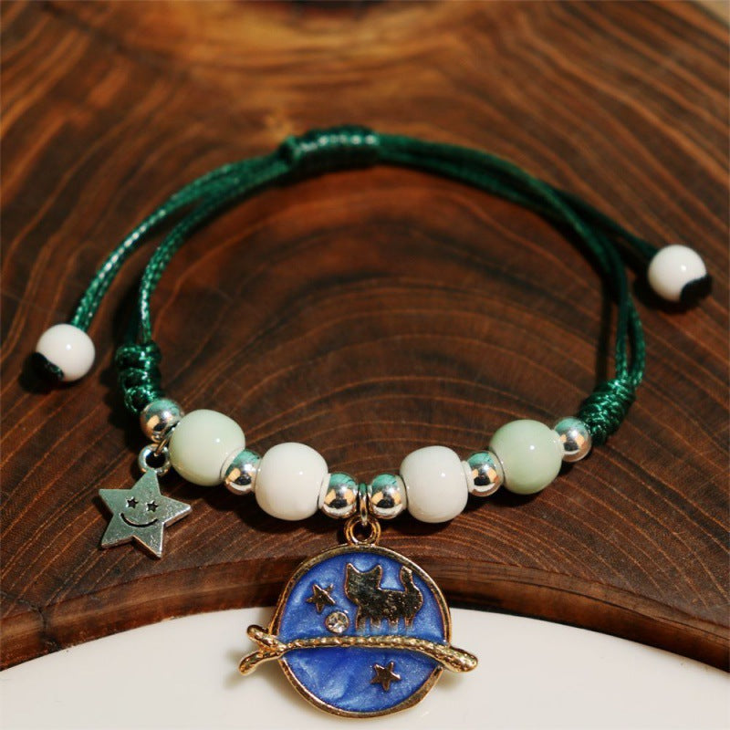 Stall Scenic Spot Woven Female Handmade Knot Ethnic Bracelet