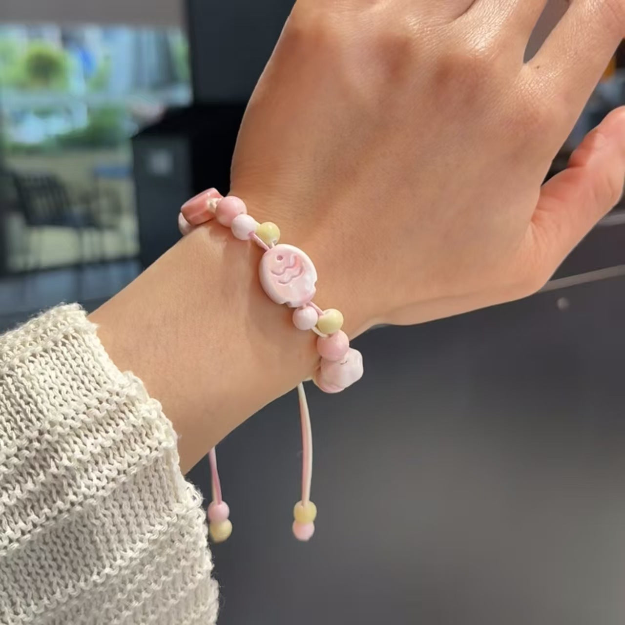 Fresh Simple Good-looking Sweet Ceramic Niche High Bracelet