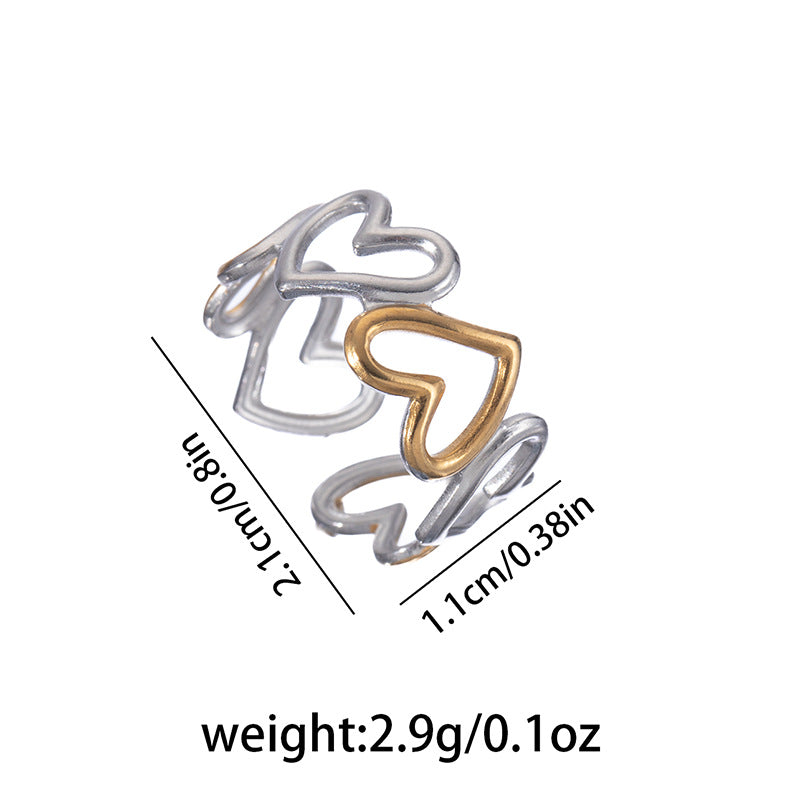 Open Personality Special Interest Light Luxury Retro Style High-grade Decorative Rings