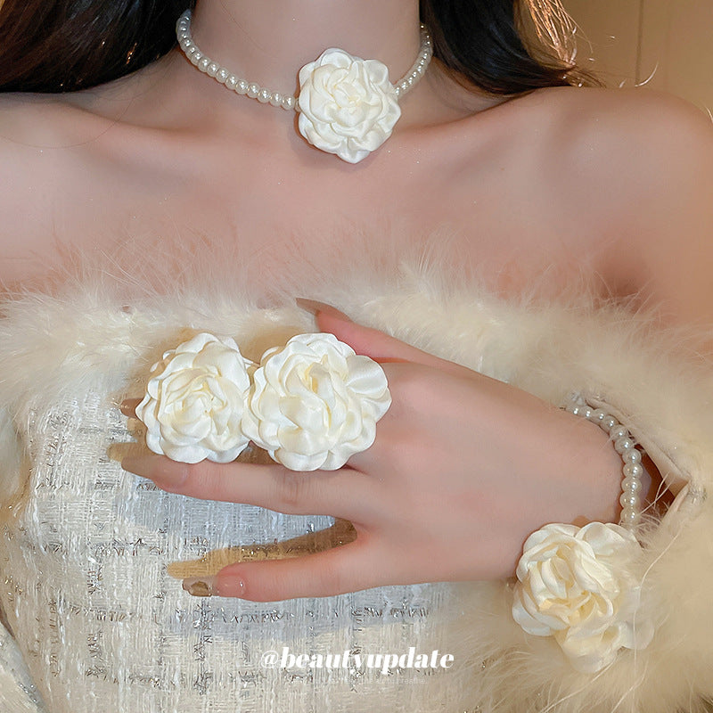 Sweet French Style Retro Elegant Clavicle Jewelry Set