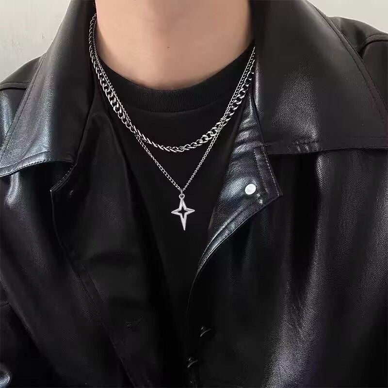 Cross Personality Cold Style Fashion Dignified Sense Of Design Niche Necklaces