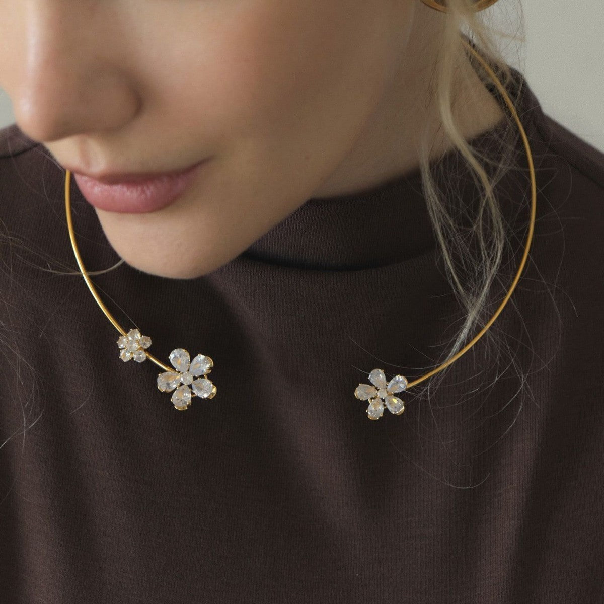 Women's Diamond Open High-grade Party Fashion Alloy Collar