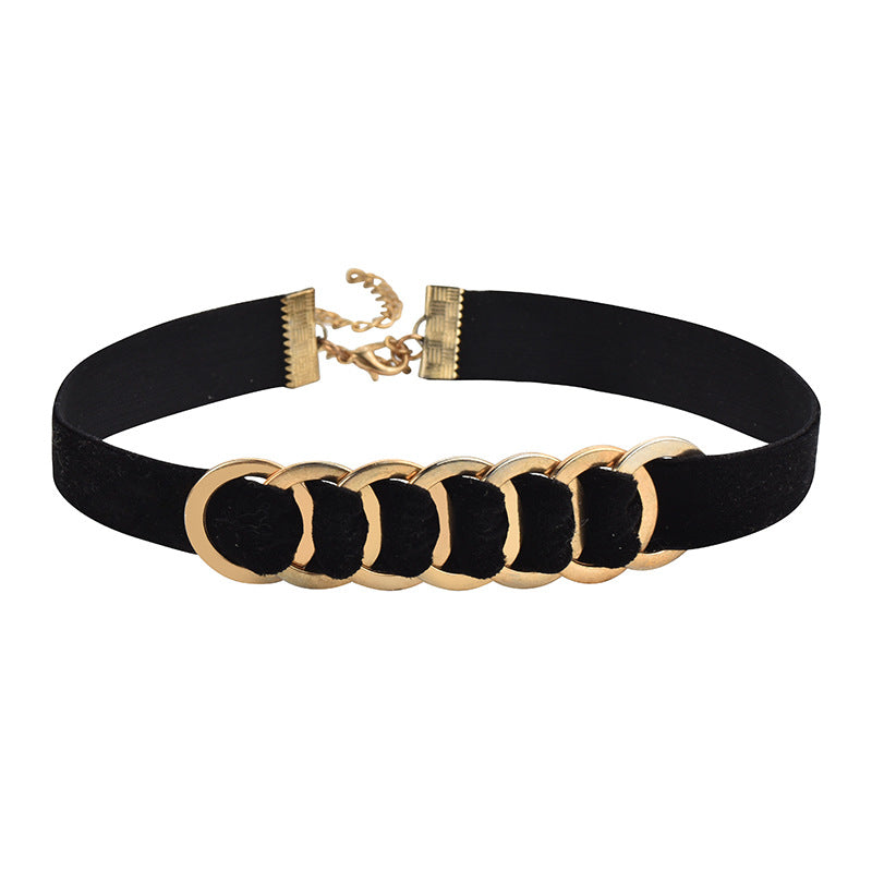 Hip Hop Circle Throw The Clavicle Chain Collar