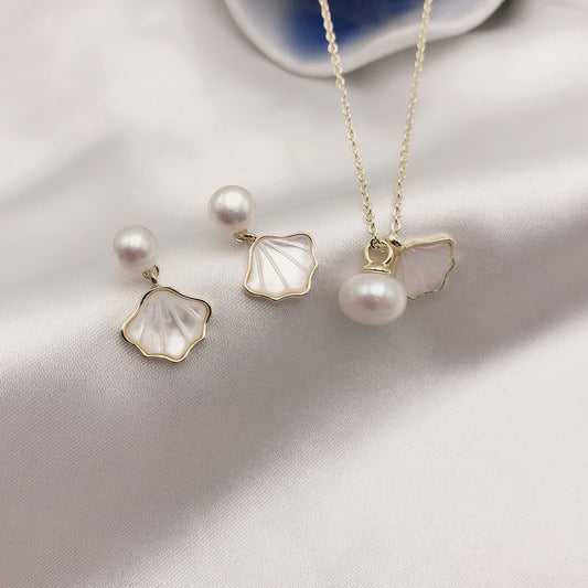 Quilt Design Shell Ear Gifts For Jewelry Set