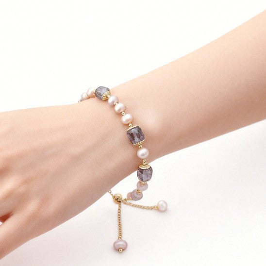 Heart Natural Pearl Special Interest Light Luxury Design Bracelet