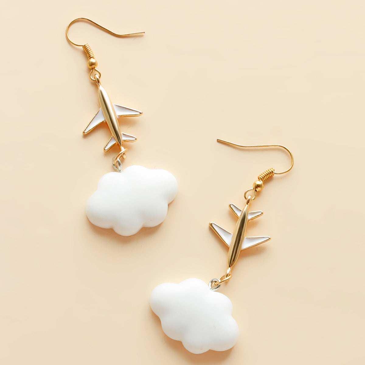 Simple Temperament Cute Cloud Raindrop Female Personality Color Rings