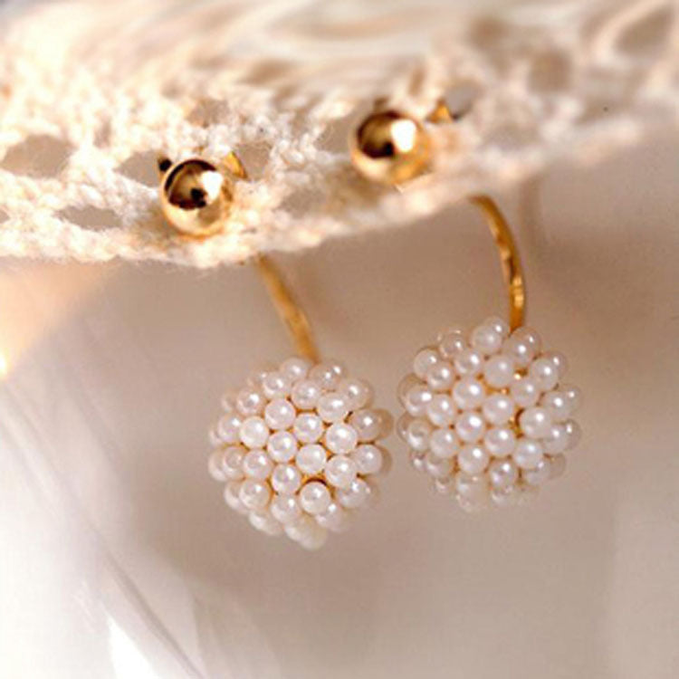 Women's Korean Style Mori Artistic Cold Simple Metal Stud Earrings