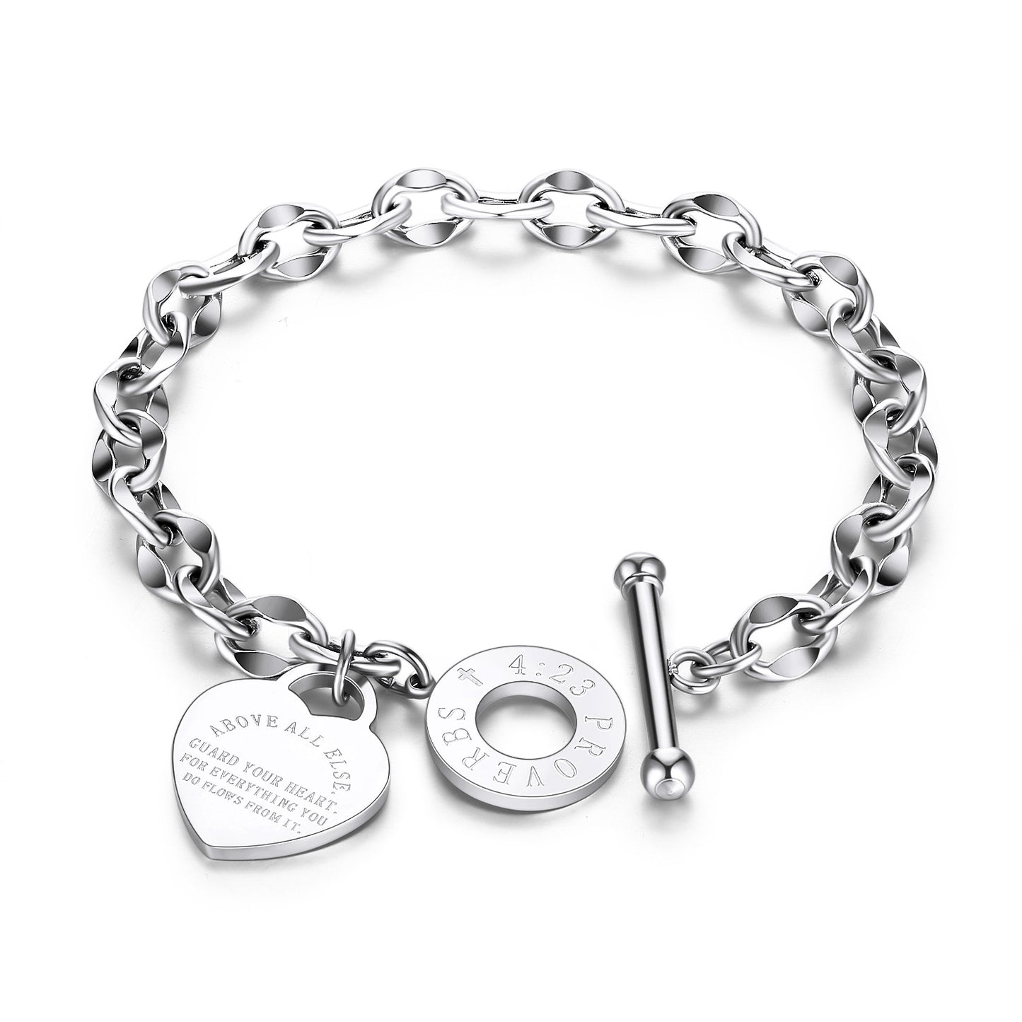 Women's Ornament Popular Love Stainless Steel Design Bracelets