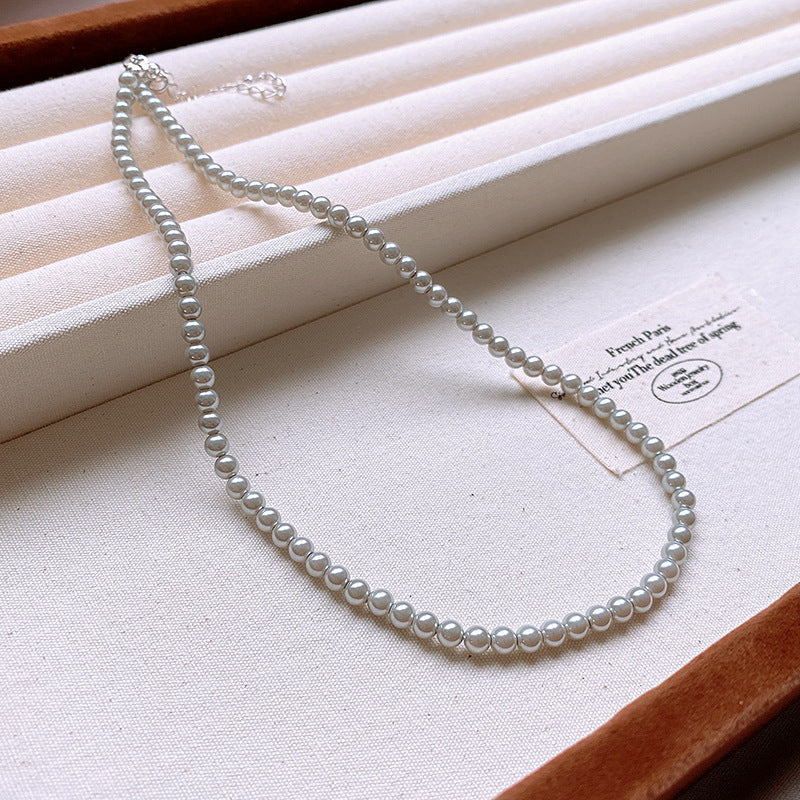 Pearl Twin Clavicle Chain Light Luxury Necklaces