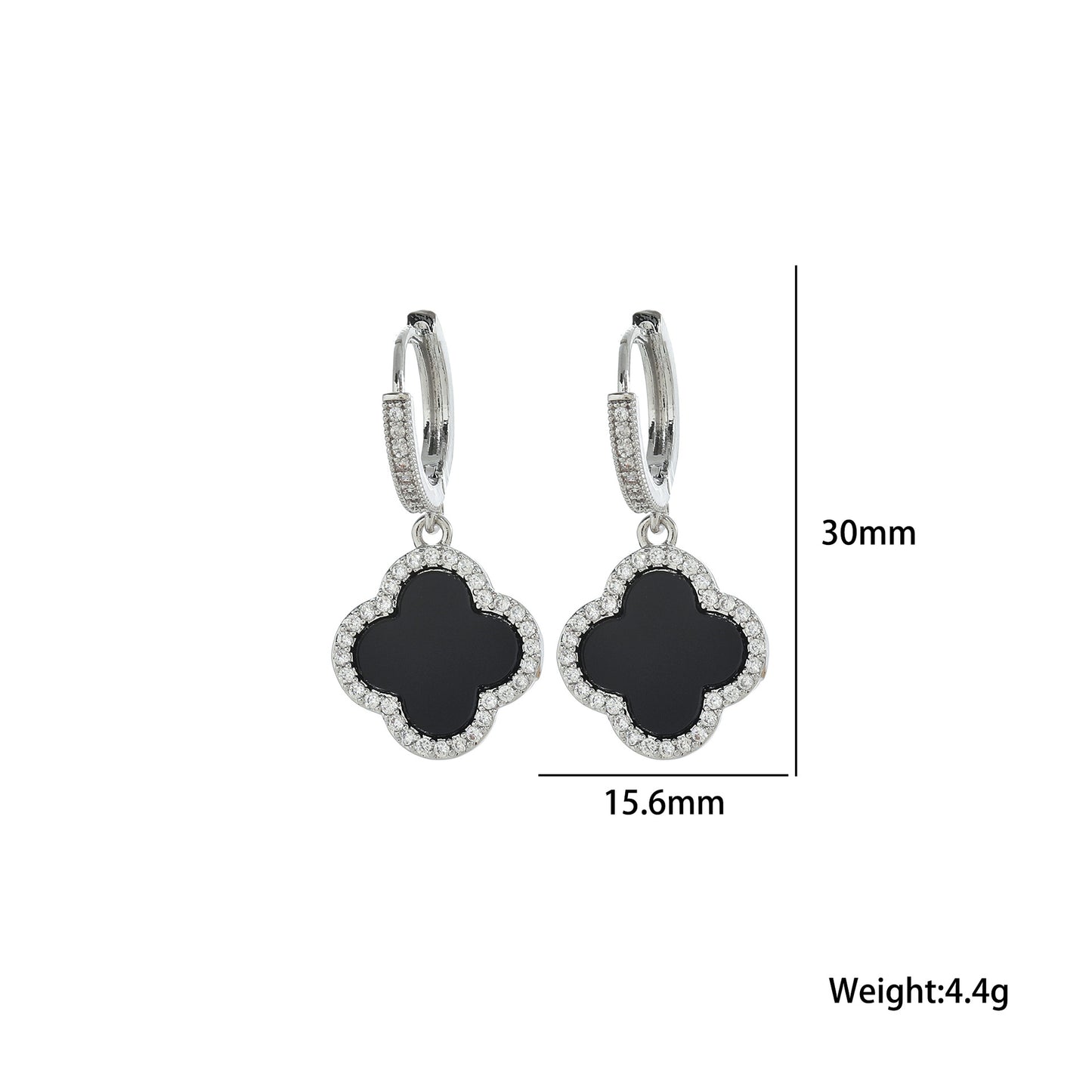 Clover Ear Clips Temperament High Sense Earrings