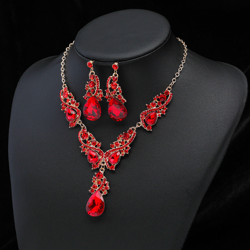 Flashing Big Water Drop Suit Vintage Cross Mirror Alloy Electroplating Earrings