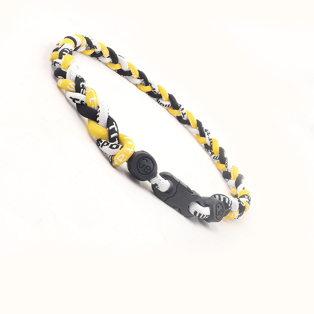 Tornado Titanium Three Braid Rope Neckband Necklaces