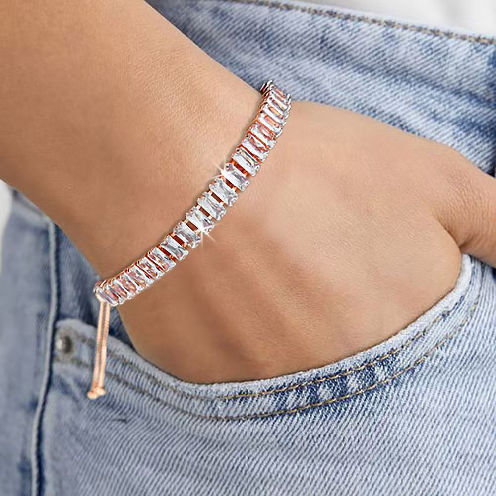 Micro Zircon Rectangular Niche Personality Adjustable Bracelets
