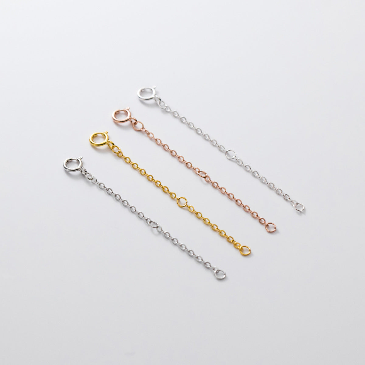 Love Lodge Sier Extension Chain Lengthened Necklaces