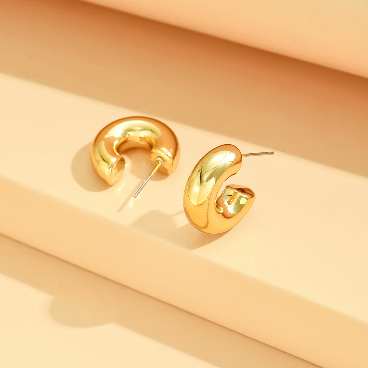 Women's High-grade Seaside Vacation Style Geometric Exaggerated Earrings
