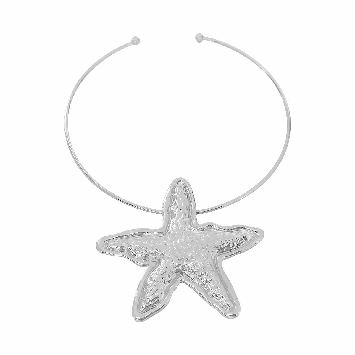 Women's Choker Fashion Exaggerated Marine Life Metal Necklace