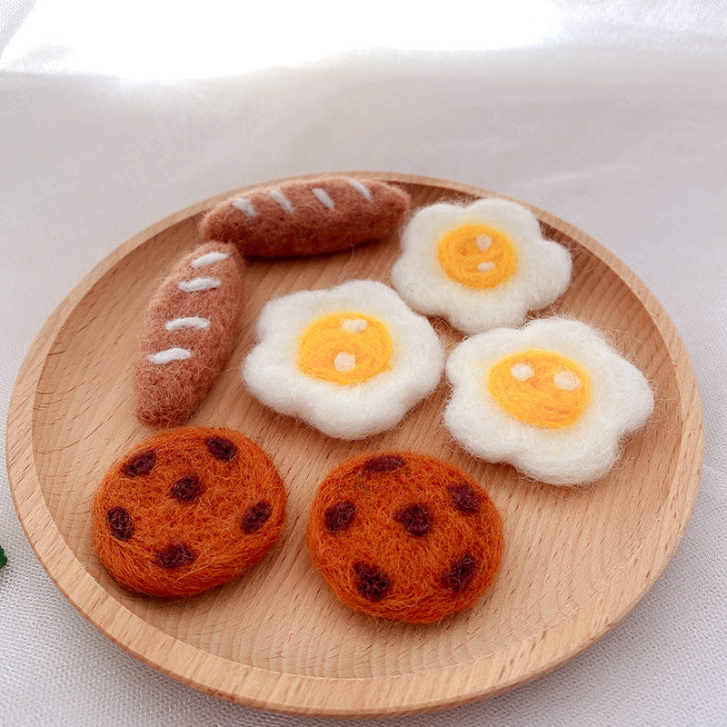 Children's Small Fried Egg Brooch Magnets Jewelry Accessories