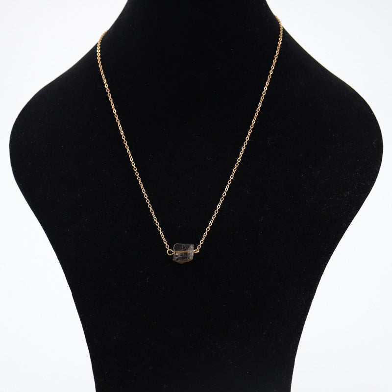 Classic Attractive Natural Stone Crystal Ore Necklaces