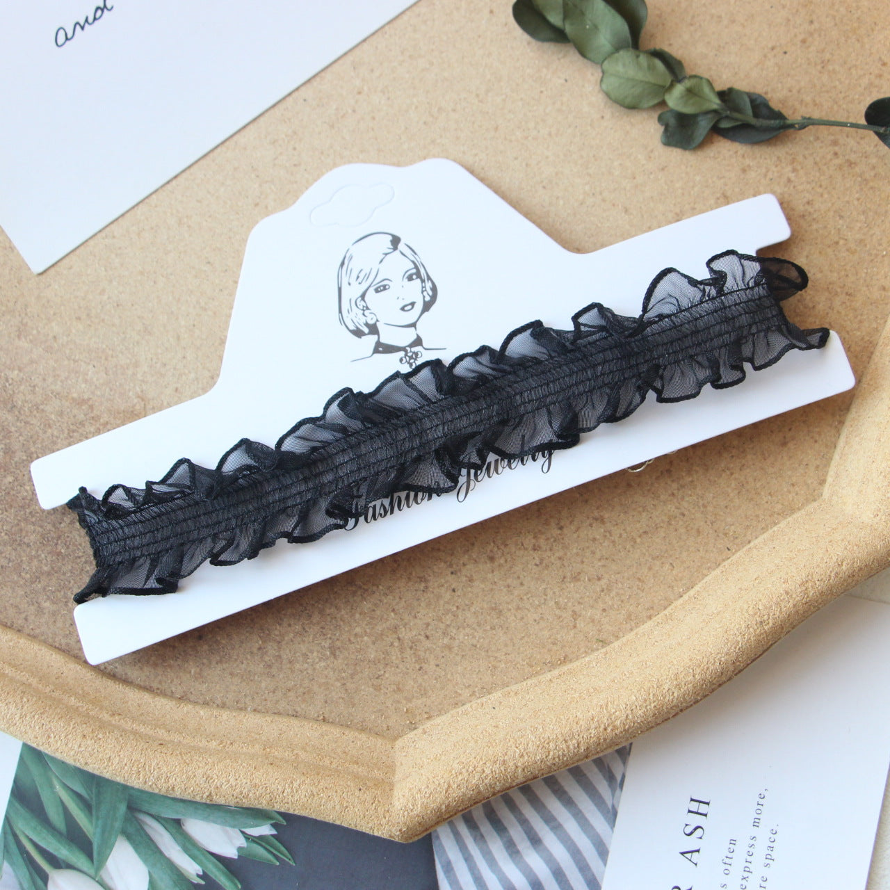 Female Niche Design Clavicle Chain Black Dark Neck Band Necklaces