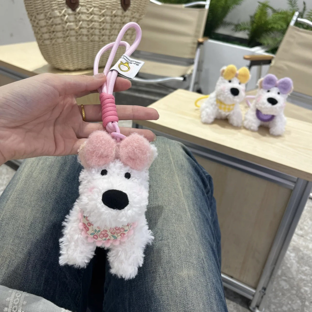 Highland Scrawled Puppy Plush Doll Backpack Cute Hanging Ornaments