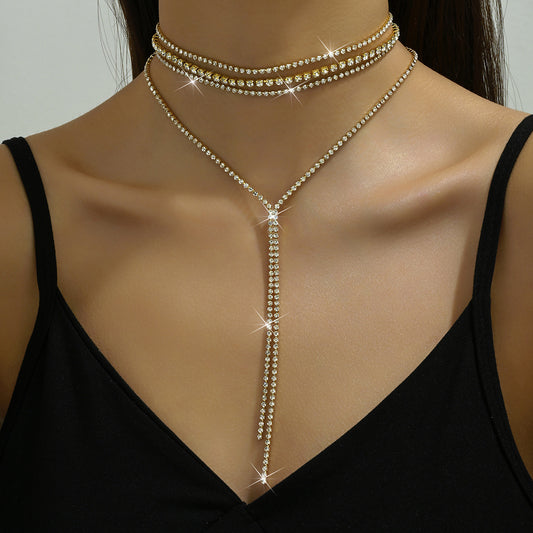 Bone Chain Cold Style Design Choker Necklaces