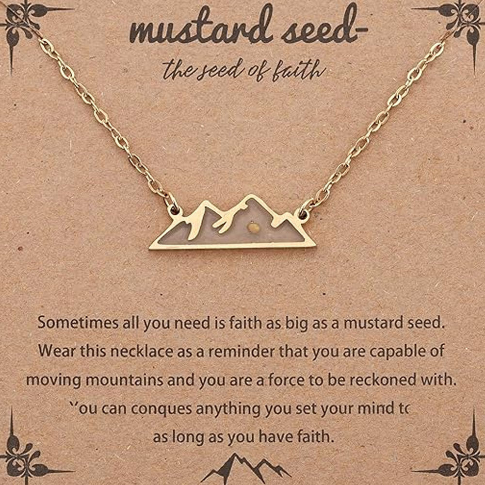 Women's & Men's Mustard Seed Fashion Female Niche Vegetable Necklaces
