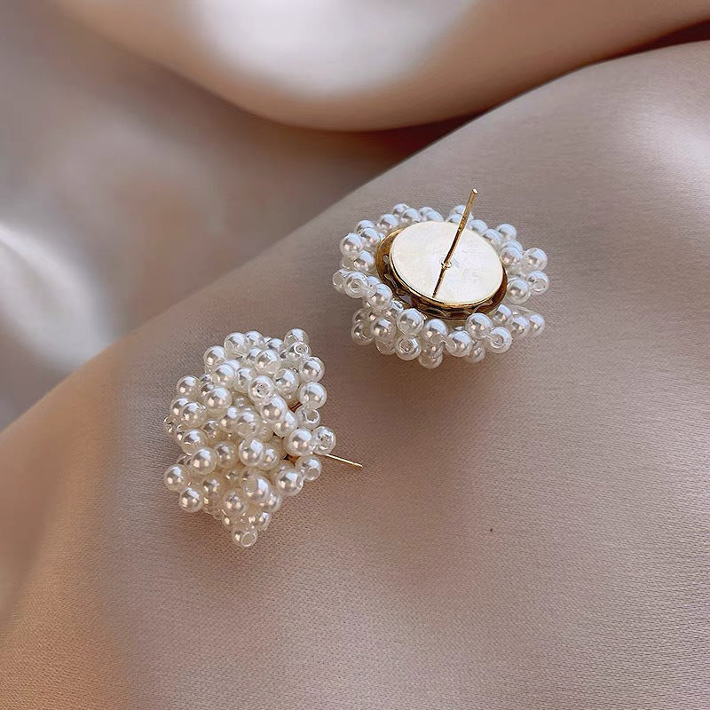 Women's Sier Pearl Ear Clip High Sense Special Interest Rings