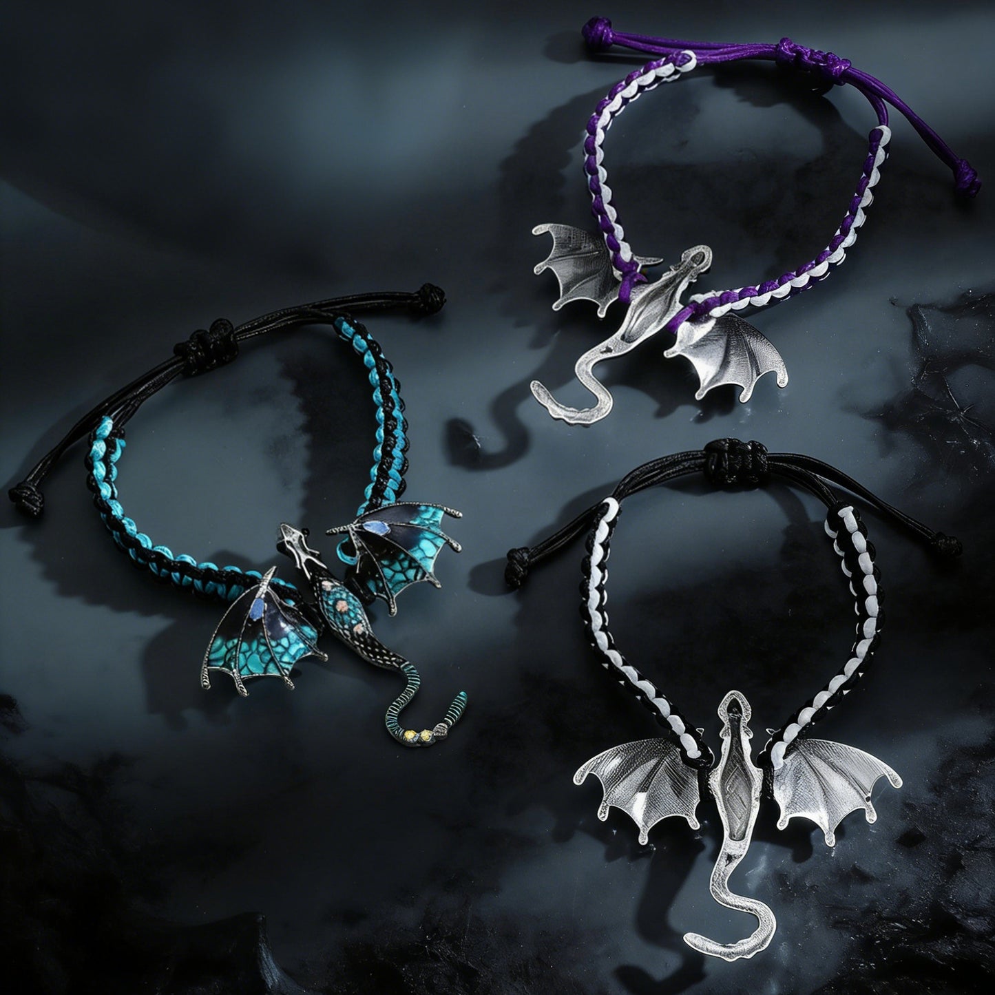 Dragon Hand Weaving Diamond Flying Carrying Strap Personality Bracelet